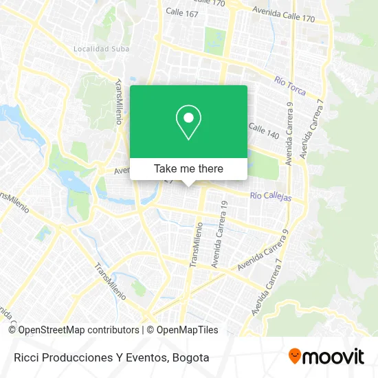 Ricci Producciones Y Eventos map