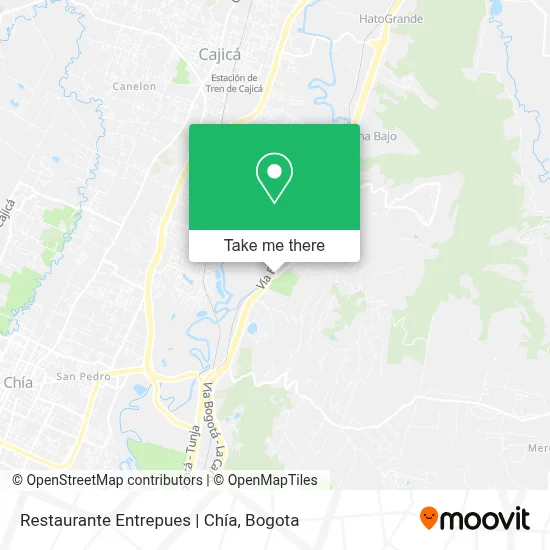 Restaurante Entrepues | Chía map