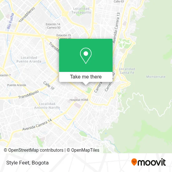 Style Feet map