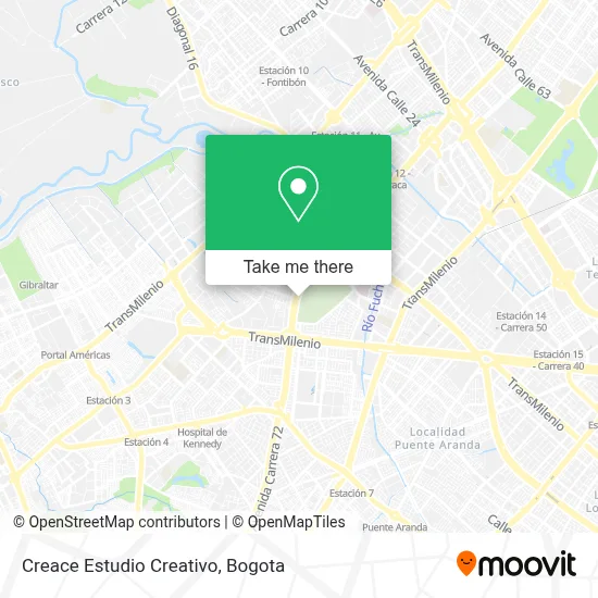 Creace Estudio Creativo map