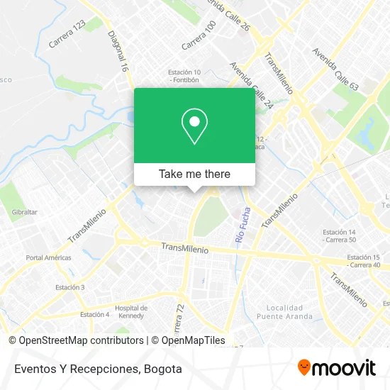 Eventos Y Recepciones map