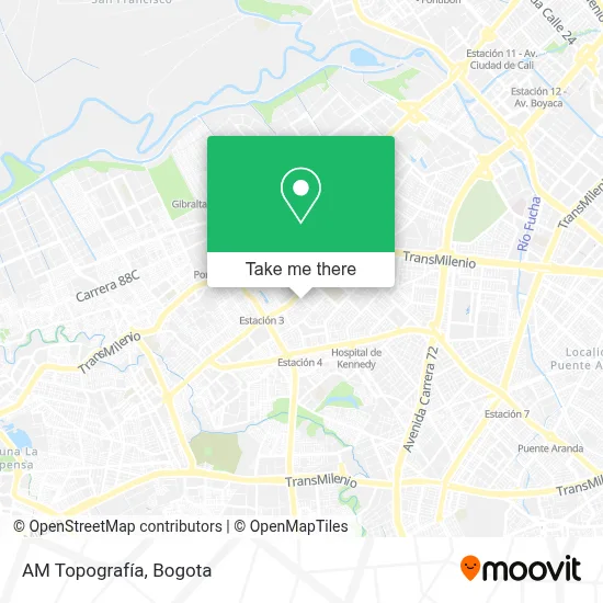 AM Topografía map