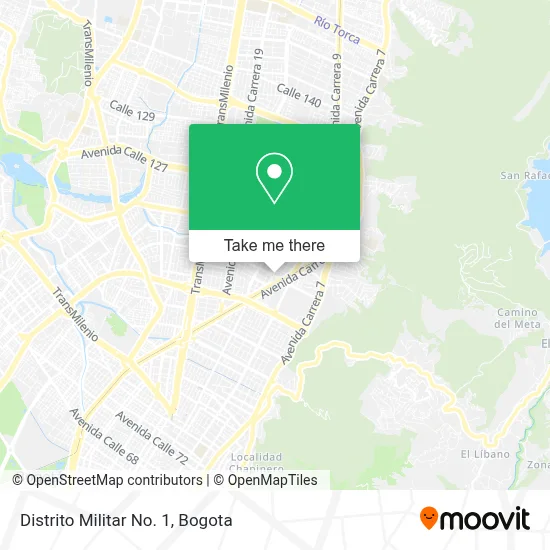 Distrito Militar No. 1 map