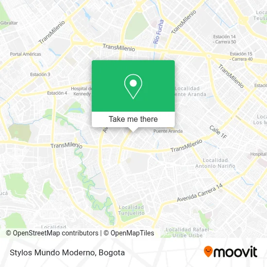 Stylos Mundo Moderno map