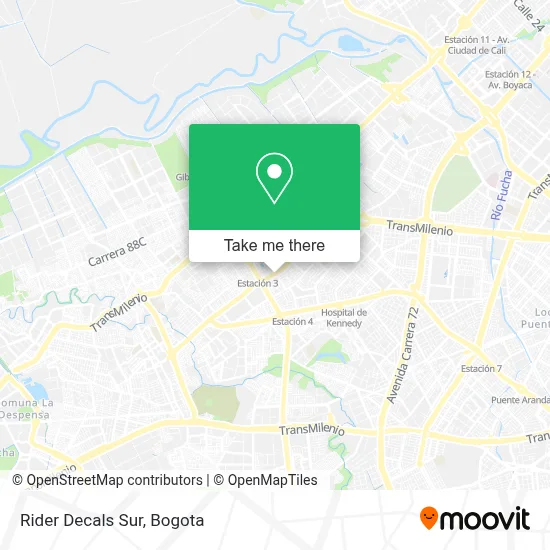 Mapa de Rider Decals Sur