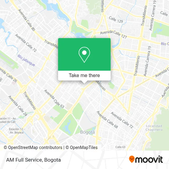 AM Full Service map