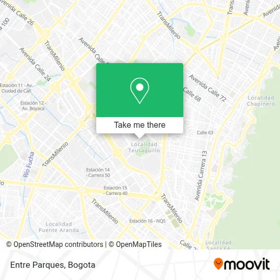 Entre Parques map