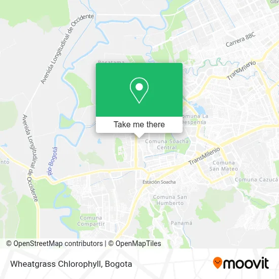 Wheatgrass Chlorophyll map