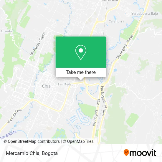 Mercamio Chia map