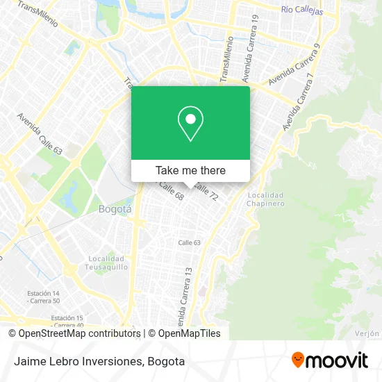 Jaime Lebro Inversiones map