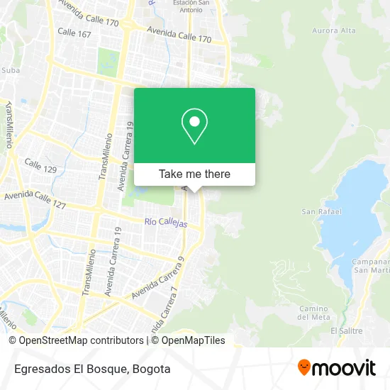 Egresados El Bosque map