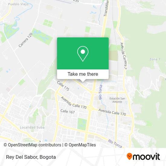 Rey Del Sabor map