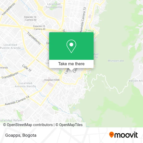 Goapps map