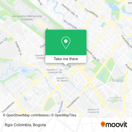 Rgis Colombia map