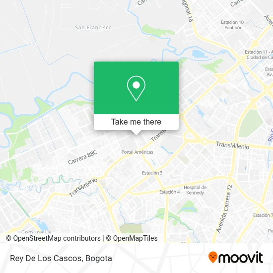 Rey De Los  Cascos map