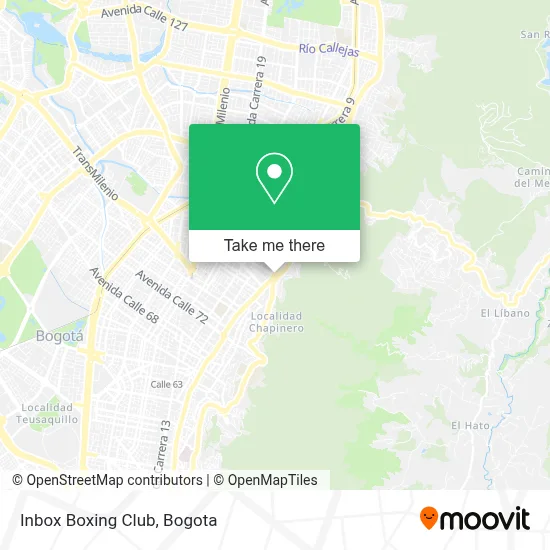 Inbox Boxing Club map