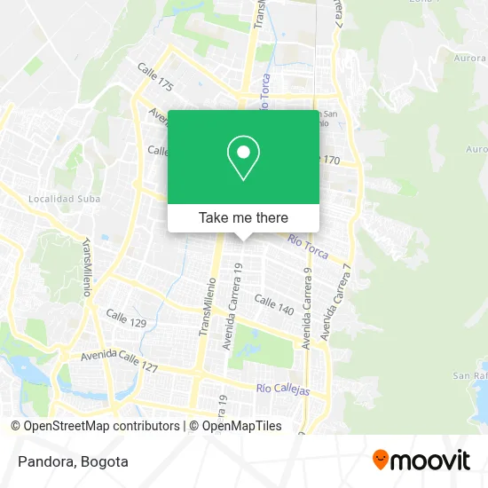 Pandora map