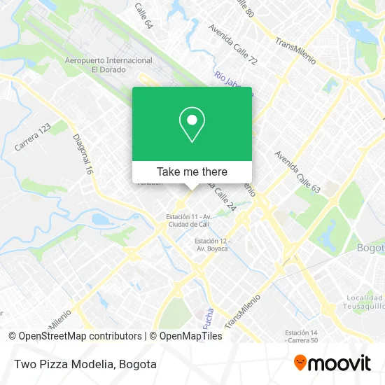 Two Pizza Modelia map