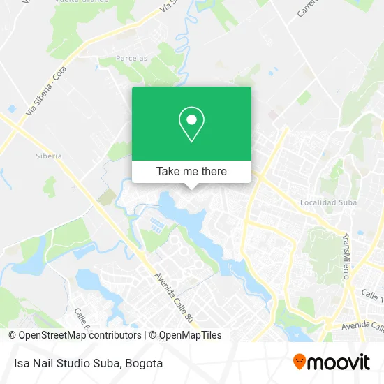 Isa Nail Studio Suba map