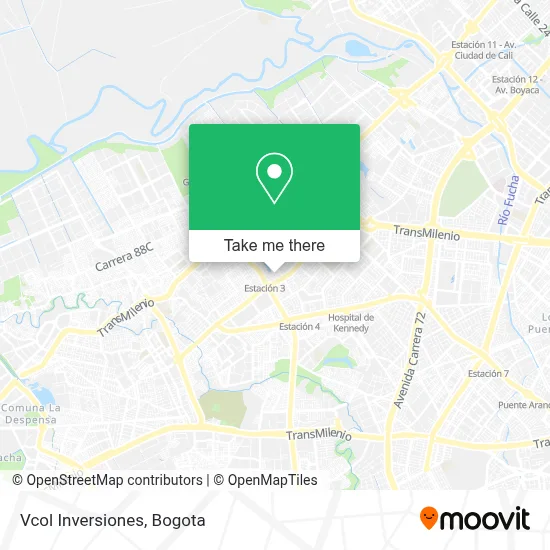 Vcol Inversiones map