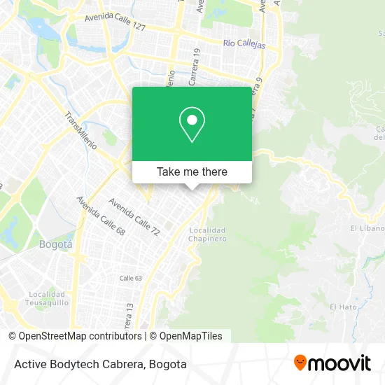 Active Bodytech Cabrera map