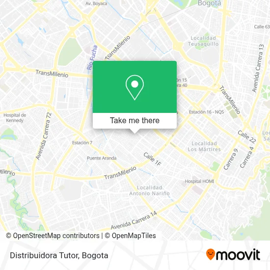 Distribuidora Tutor map