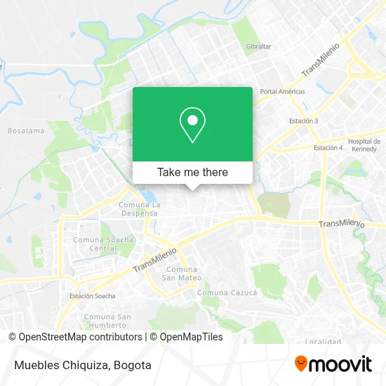 Muebles Chiquiza map