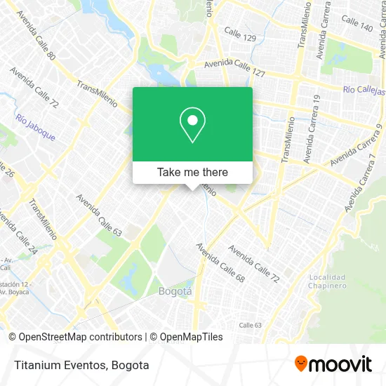 Titanium Eventos map