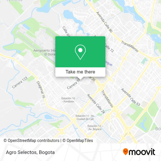 Agro Selectos map