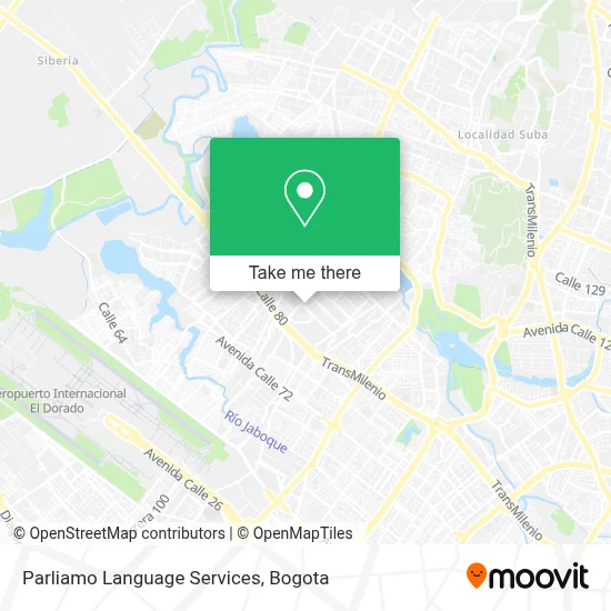 Parliamo Language Services map