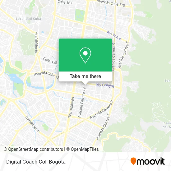 Digital Coach Col map