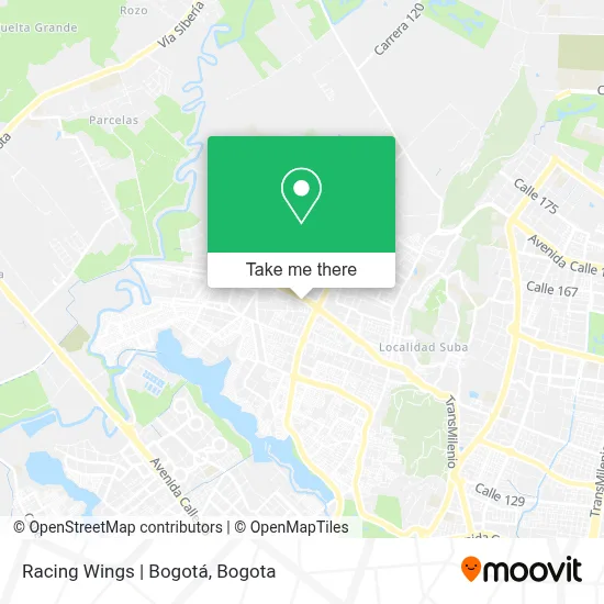 Racing Wings | Bogotá map