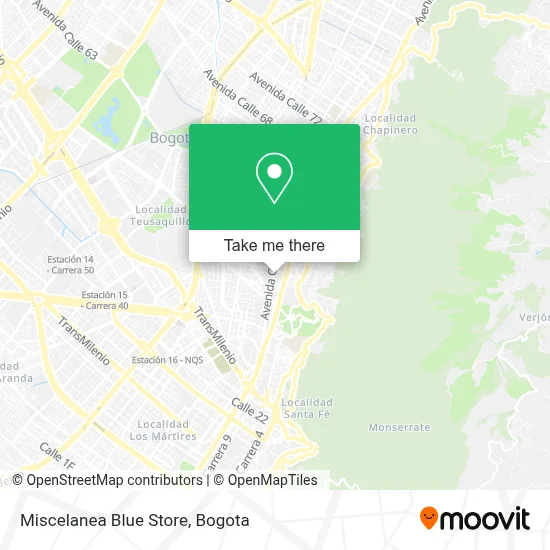 Miscelanea Blue Store map
