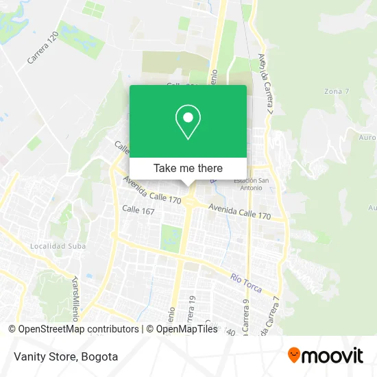 Vanity Store map