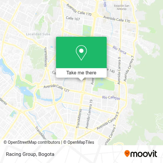 Racing Group map