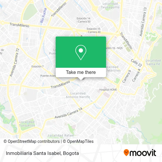 Inmobiliaria Santa Isabel map