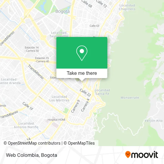 Web Colombia map