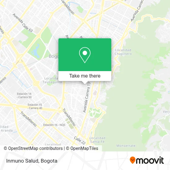 Inmuno Salud map