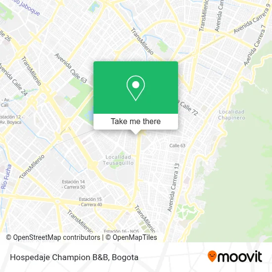 Hospedaje Champion B&B map