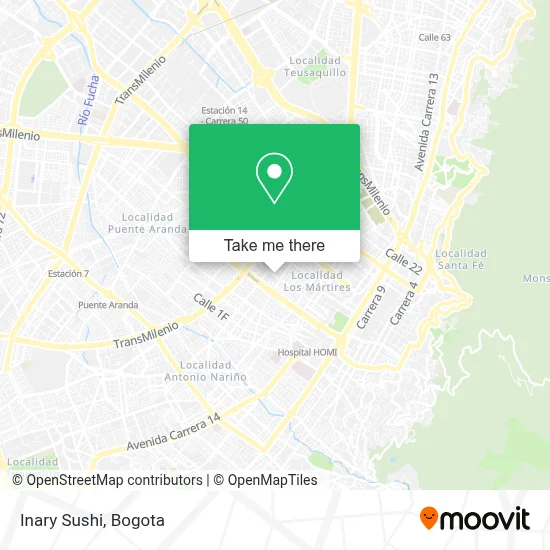 Inary Sushi map