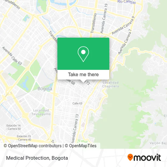 Medical Protection map