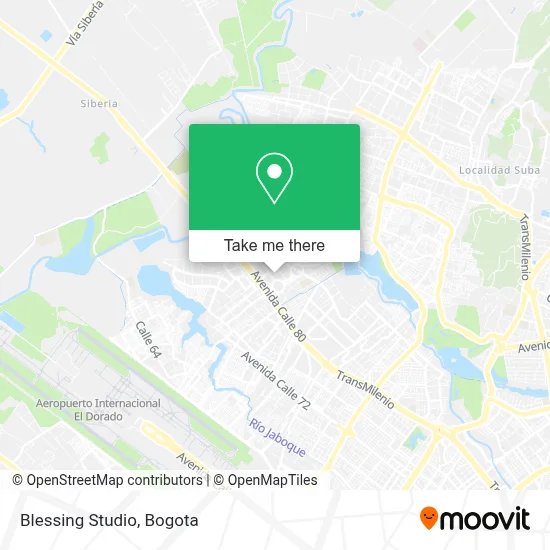 Blessing Studio map
