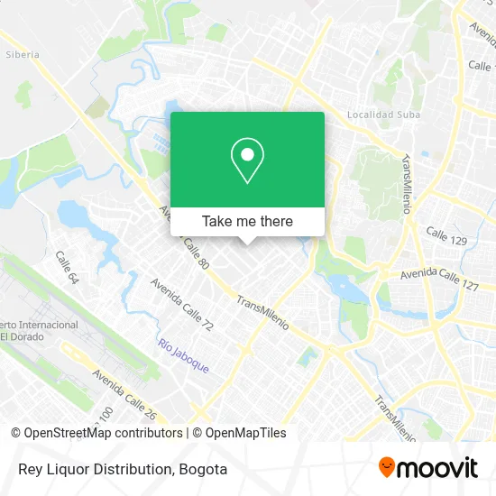 Rey Liquor Distribution map