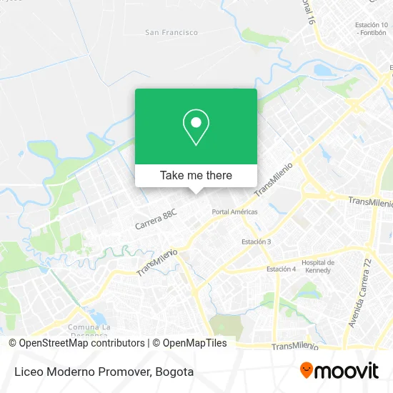 Liceo Moderno Promover map