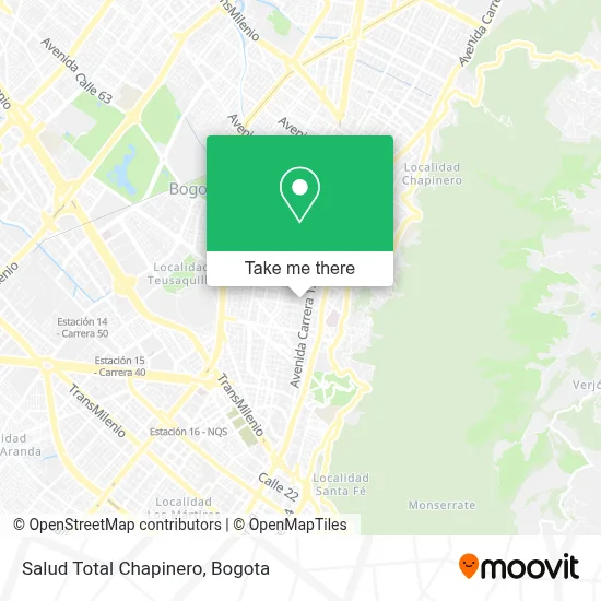 Salud Total Chapinero map