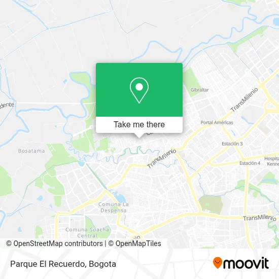 Parque El Recuerdo map