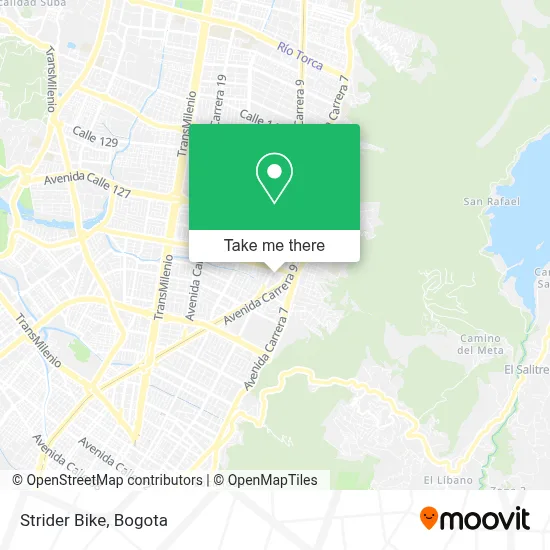 Strider Bike map