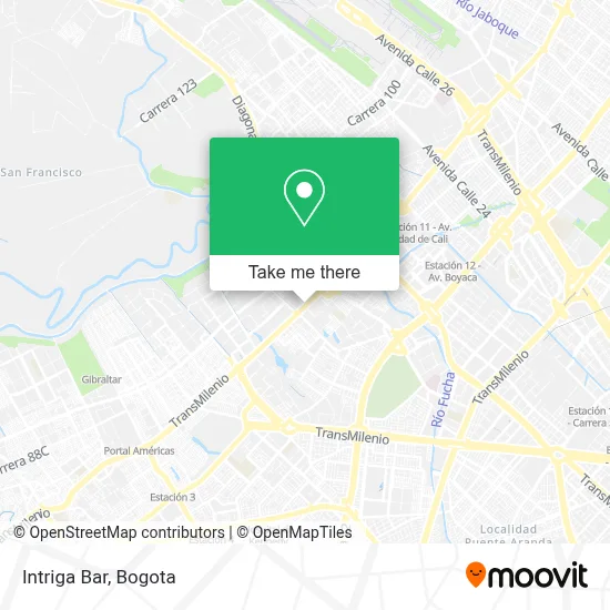 Intriga Bar map