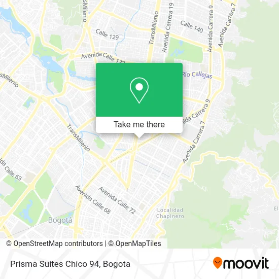 Prisma Suites Chico 94 map
