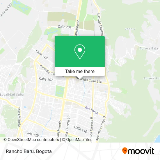 Rancho Baru map